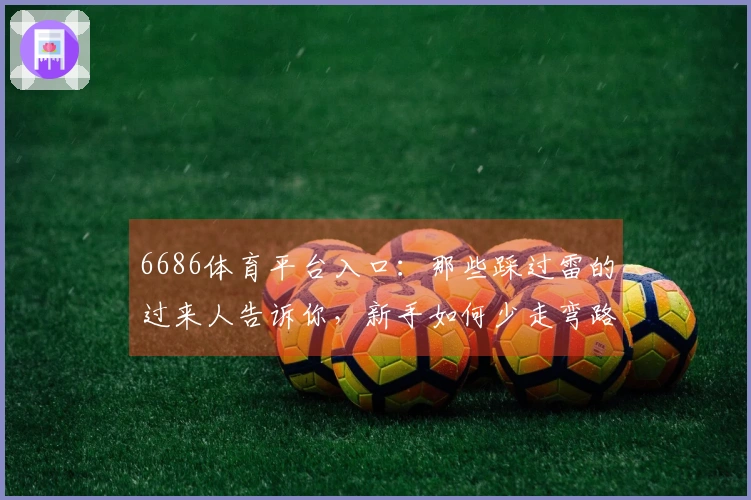 6686体育平台入口：那些踩过雷的过来人告诉你，新手如何少走弯路快速上手
